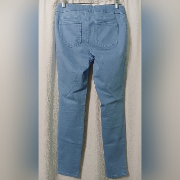 CHICO'S LIGHT BLUE PULL ON JEGGING SLIM LEG ANKLE SIZE 4T - Picture 2 of 8